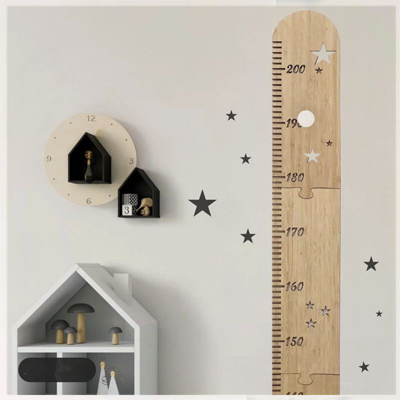 Kids Education Quotes - Nordic Wooden Height Gauge for Kids,