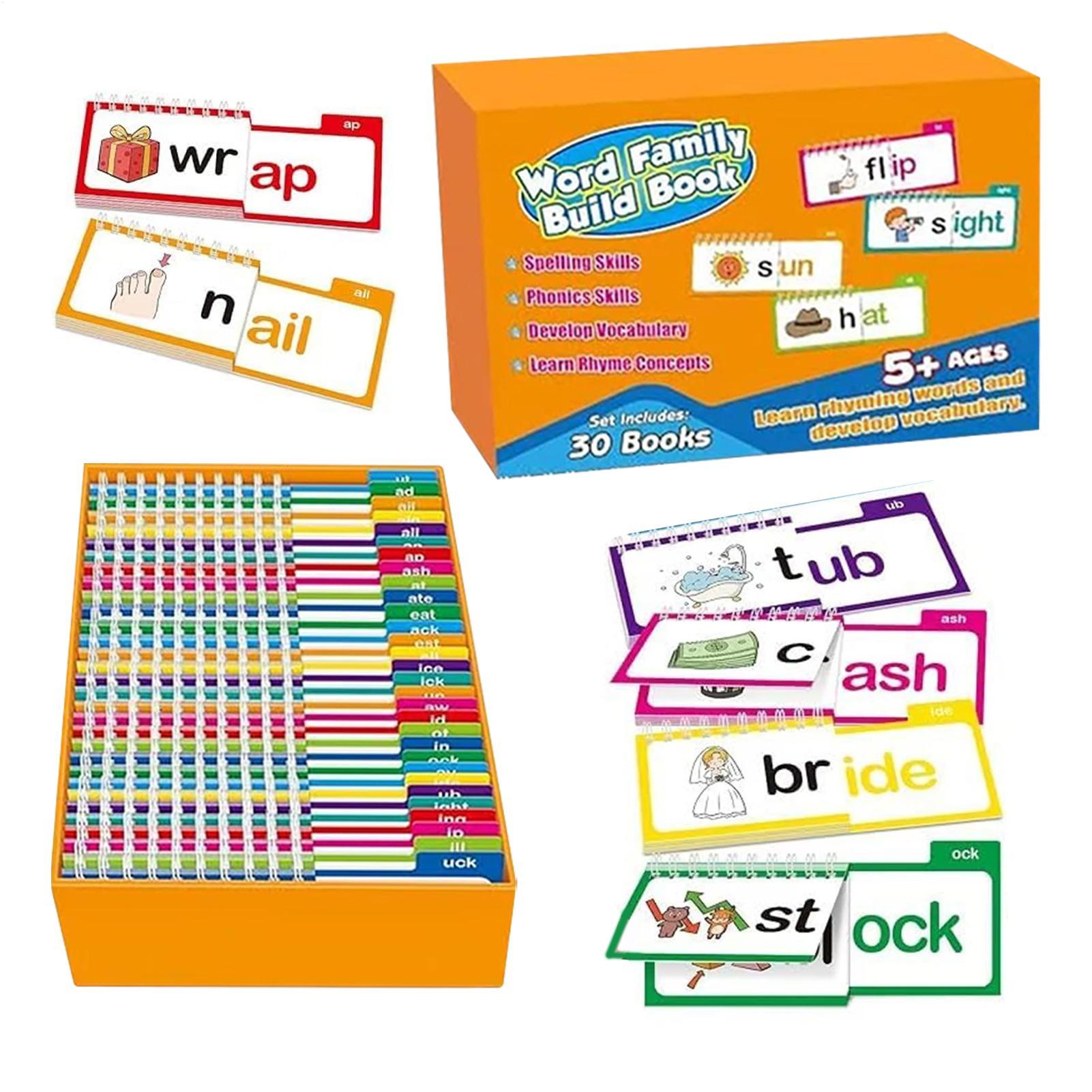 Kids Education Rhymes - Cartões de Leitura 30 Livros Interativos