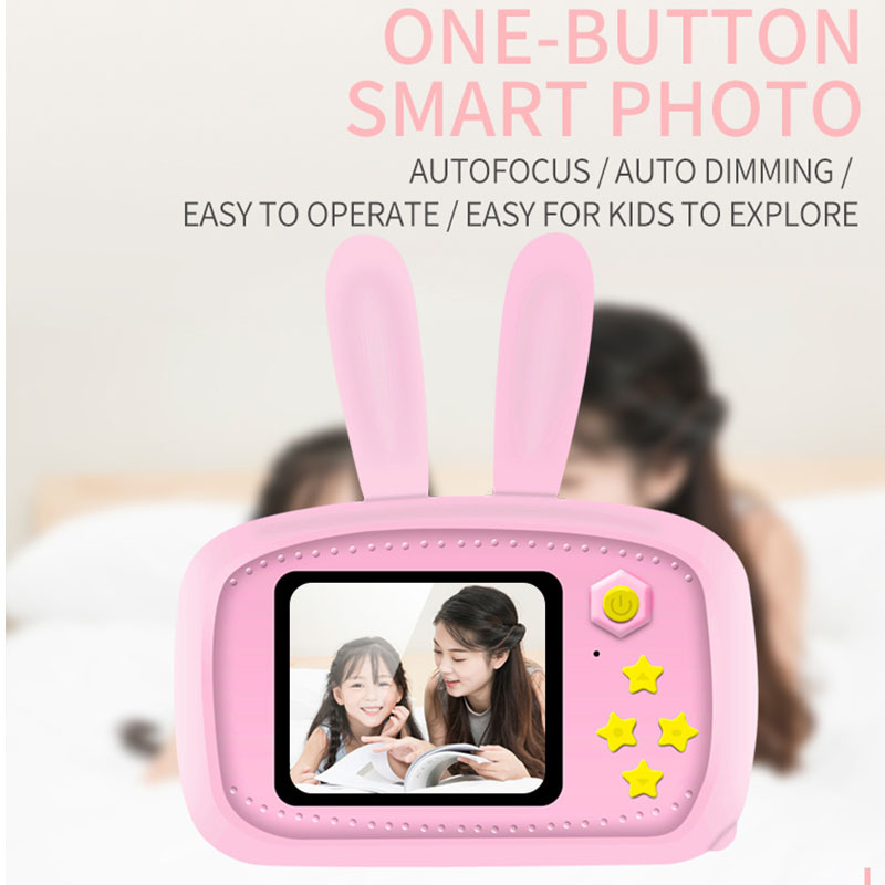 New Mini Cartoon Rabbit Camera - Kids Education Video avaliação e preço