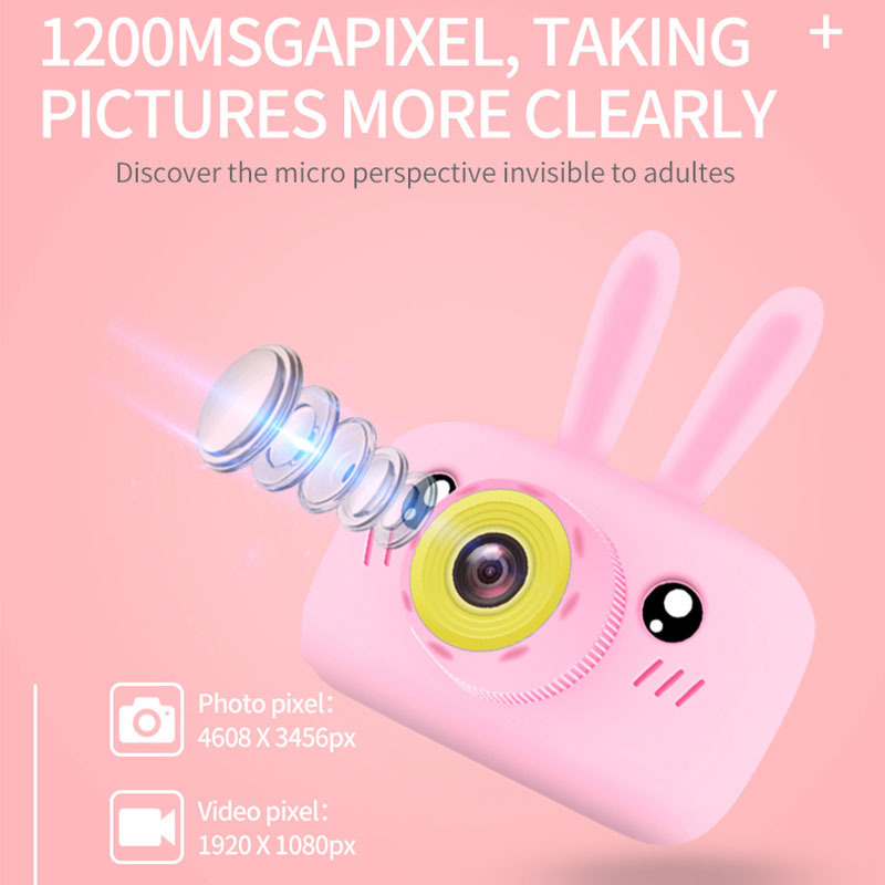New Mini Cartoon Rabbit Camera - Kids Education Video avaliação e preço