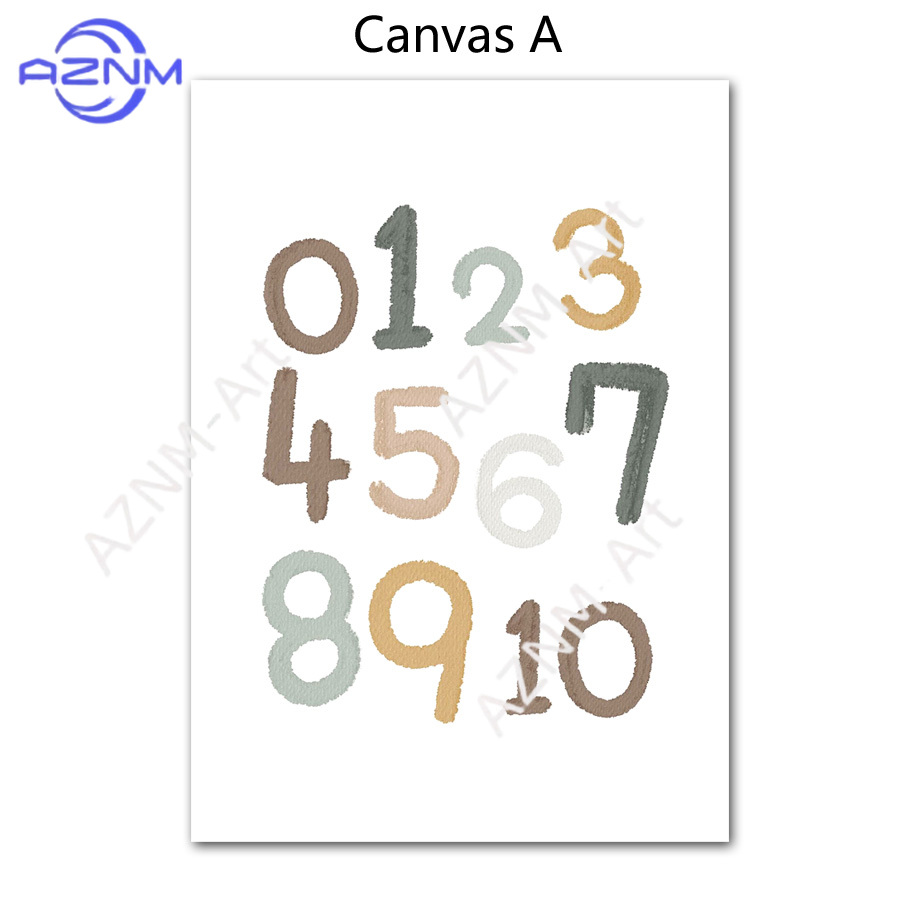 1/2 peças Pôster Nórdico Educa - Kids Educational Posters avaliação e preço