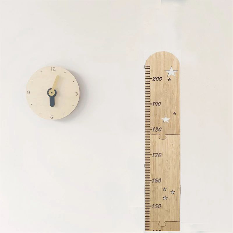 Nordic Wooden Height Gauge for - Kids Education Quotes avaliação e preço