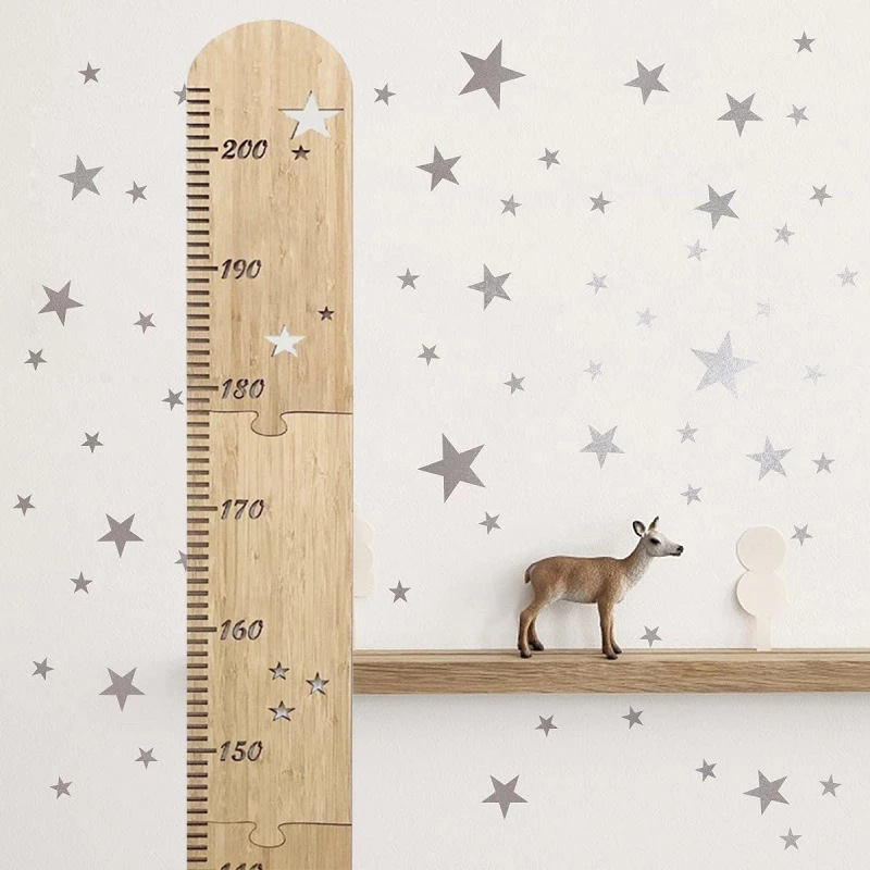 Nordic Wooden Height Gauge for - Kids Education Quotes avaliação e preço