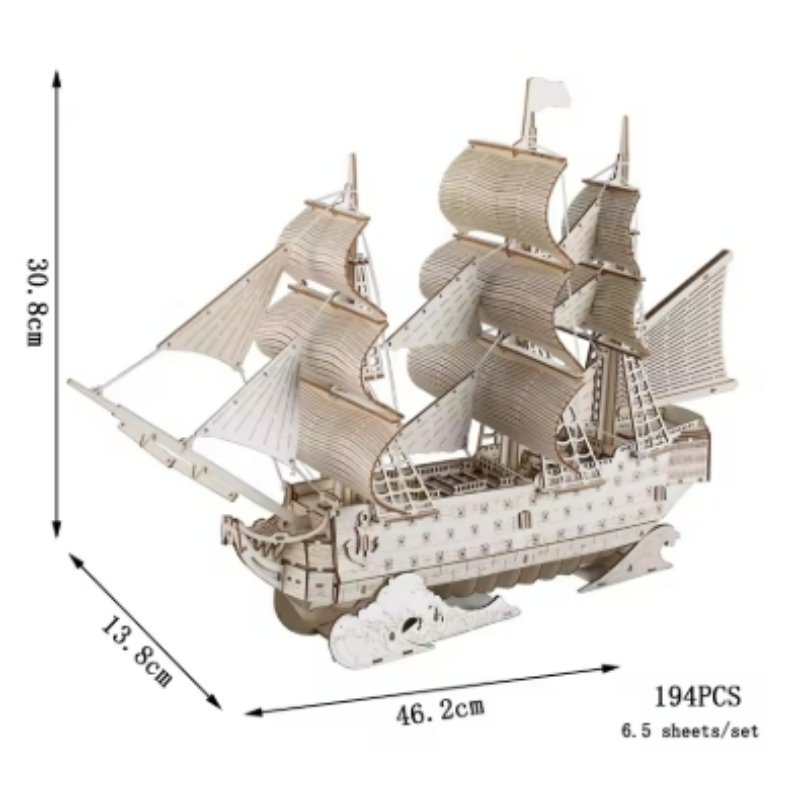 Diy navio à vela brinquedos 3d - Kids Education Desk avaliação e preço