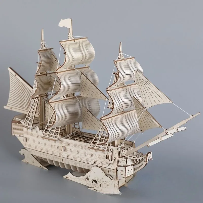 Diy navio à vela brinquedos 3d - Kids Education Desk avaliação e preço