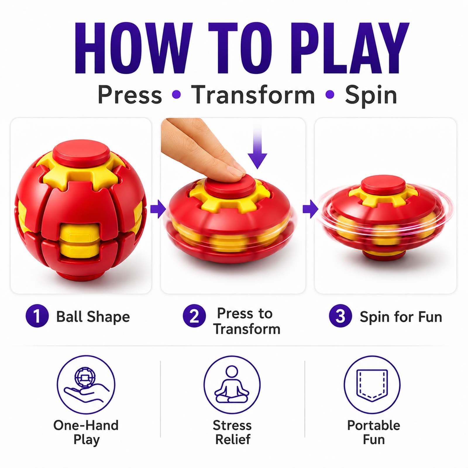 Fidget Spinner Magic Ball Cube - Kids Education Desk avaliação e preço
