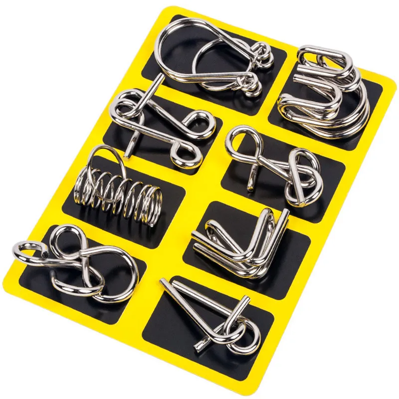8 pçs/set metal montessori fio - Game Educational For Kids Free avaliação e preço