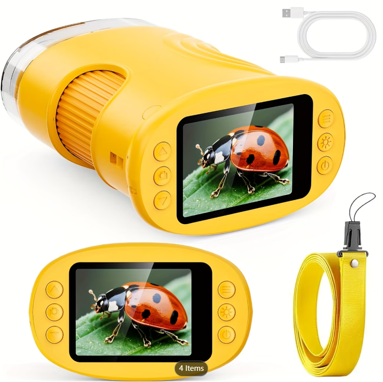 Microscópio de Bolso 1000X par - Kids Education Video avaliação e preço
