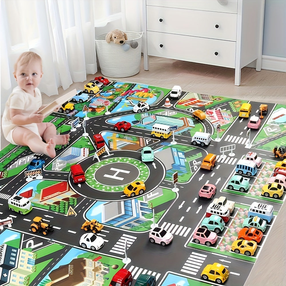 1 peça, tapete de jogo de tráf - Kids No Education avaliação e preço