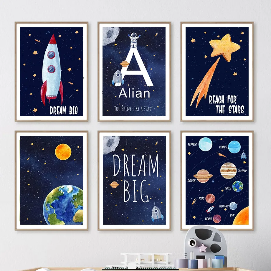 Pintura em tela personalizada  - Kids Educational Posters avaliação e preço