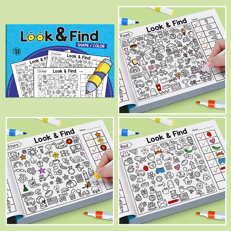 Livro de atividades de busca d - Game Educational For Kids Free avaliação e preço